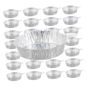 villful 100pcs aluminum foil weighing trays labs aluminum foil weighing plates for accurate measurement and sample handling laboratory