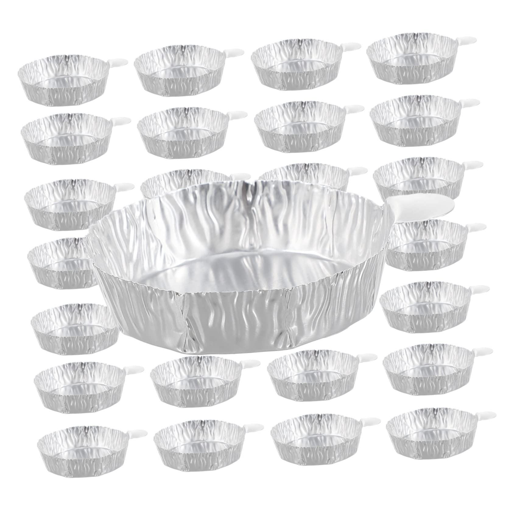 VILLFUL 100Pcs Aluminum Foil Weighing Trays Labs Aluminum Foil Weighing Plates for Accurate Measurement and Sample Handling Laboratory