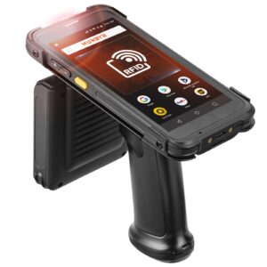 munbyn android barcode scanner with full screen 5.5" & dock charger android 11, equip with zebra se4710 scanner engine rugged pda mobile computer wi-fi 6, 4g lte, bluetooth 5.1, inventory scanner