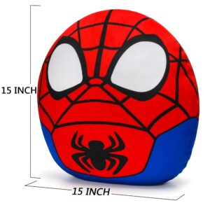 Hevano 13.5 Inch Spider Plush Pillow, Super Soft Spider Plushies Stuffed Animal Toys for Kids Adults Movie Fans, Birthday Gift Children's Day, Red