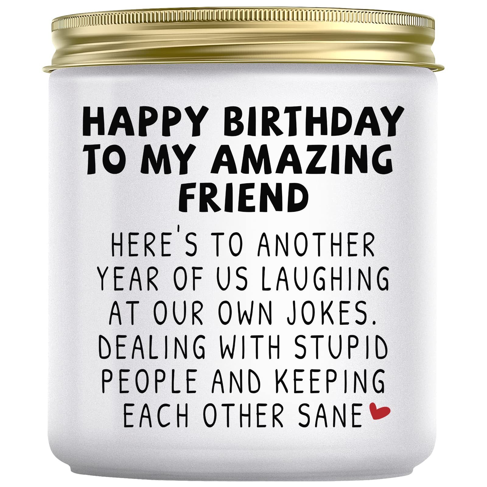 Jonico Happy Birthday Gifts for Women - Funny Best Friend Friendship Gifts for Women Friends, Birthday Gifts for Best Friend Bestie BFF Coworker Classmate Women, Lavender Candle Gifts