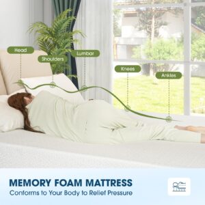 3 Inch Gel Memory Foam Mattress Topper King Size, High Density Ventilated Memory Foam Bed Mattress Topper for Back Pain,Non-Slip Design with Removable Bamboo Cover