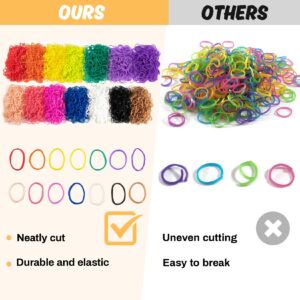 Sukh 4400+Pcs Loom Rubber Bands Kit - Rubber Band Making Kit Loom Rubberbands Making Kit Rubber Band Loom Making Kit with 1 Y-Loom 200 S-Clpis 5 Hooks for Kids Handcrafts Making