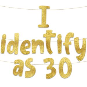 funny birthday gold glitter banner – happy mens birthday party supplies, ideas, and gifts – 21st, 30th. 40th, 50th, 60th, 70th, 80th adult birthday decorations