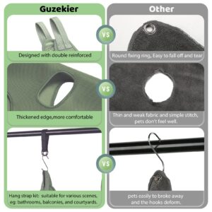 Guzekier Pet Dog Grooming Hammock Harness for Cats & Dogs, Dog Sling for Grooming, Dog Hammock Restraint Bag with Nail Clippers/Trimmer, Nail File, Pet Comb,Ear/Eye Care