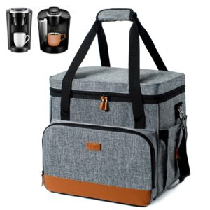 bagsprite coffee maker carrying case for keurig k-compact single serve, keurig k-classic coffee maker, single cup coffee maker travel bag, portable keurig coffee machine travel bag