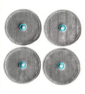 evkln 4 pack replacement dry pads for samsung jet stick spinning sweeper jet 90/75/70/bespoke cordless vacuum cleaners_dark