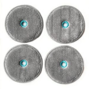 EVKLN 4 Pack Replacement Dry Pads for Samsung Jet Stick Spinning Sweeper Jet 90/75/70/BESPOKE Cordless Vacuum Cleaners_Dark