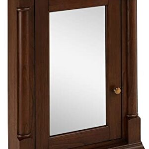 Signature Hardware 484247 Claudia 24" Mahogany Framed Single Door Medicine Cabinet