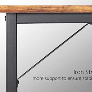 BANTI L Shape Computer Desk with Storage Shelf Study Writing Table for Home Office, Modern Simple Style PC Desk, Black Metal Frame