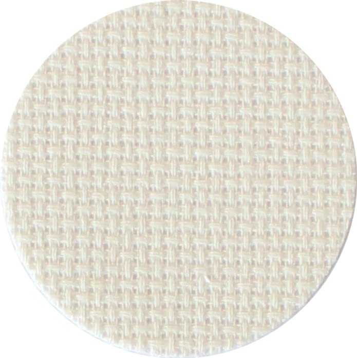 Zweigart 18 Count Aida, Cream Fabric (264), Cross Stitch Fabric, Needlework Fabric (50x100cm / 19.5'' x 39.5'')