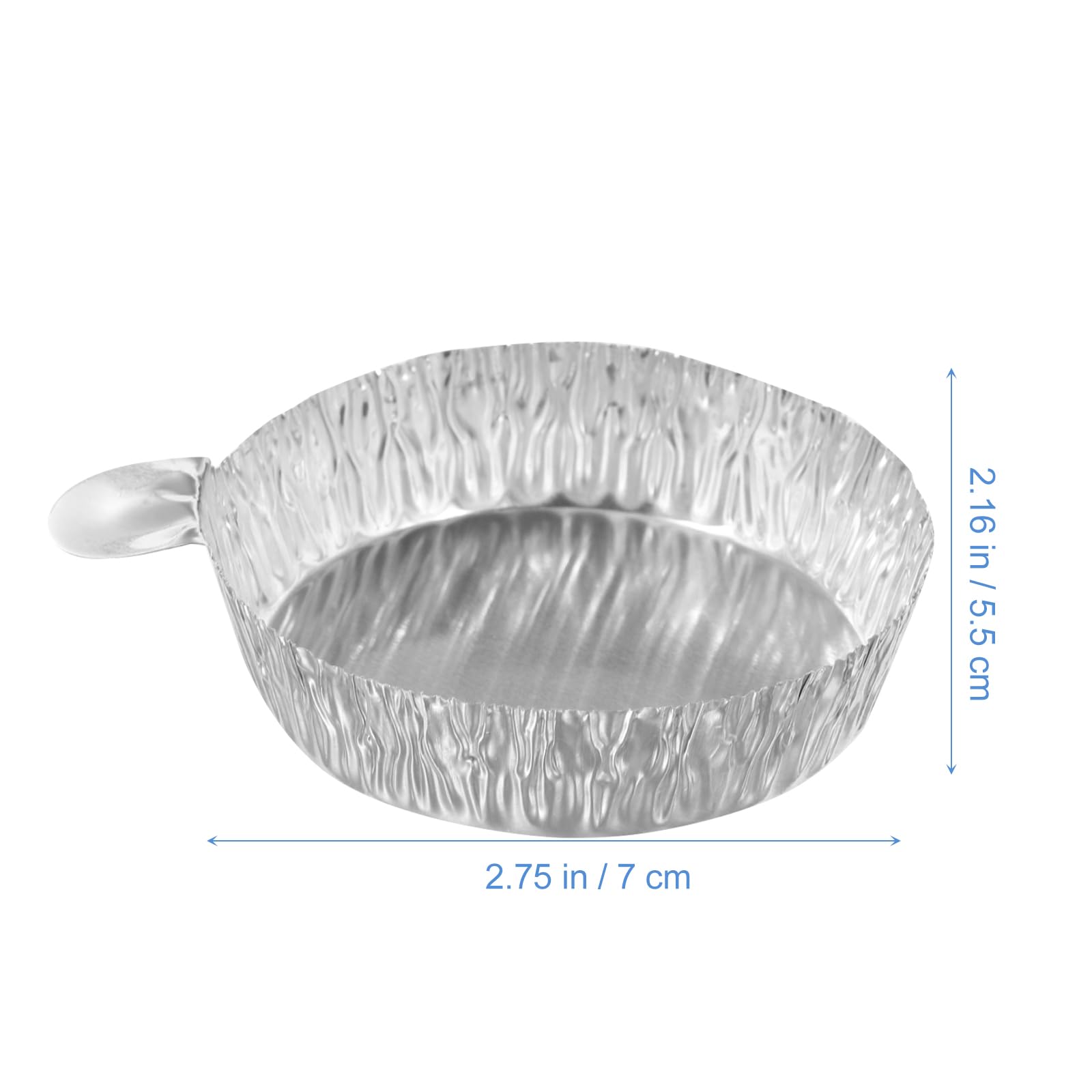 100pcs Aluminum Weighing Boats Liquid Mixing Foil Trays Aluminum Weighing Pan Foil Reusable Chemistry Weighing Pan for Laboratory Equipment Aluminum Foil Pans Labs Supplies