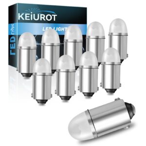 keiurot ge44 47 756 755 bulb for pinball machine light bulb 1893 1895 1847 bulb ba9s dc 6.3v 6v led bulbs, white 10pack