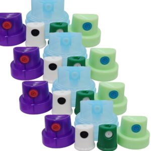 Replacement Female Spray Paint Caps for Rusto Variety Pack (10)