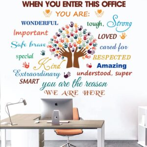 office wall stickers inspirational quotes decals peel and stick motivational wall decals colorful motivational lettering office wall decor for office home decor wall decoration.