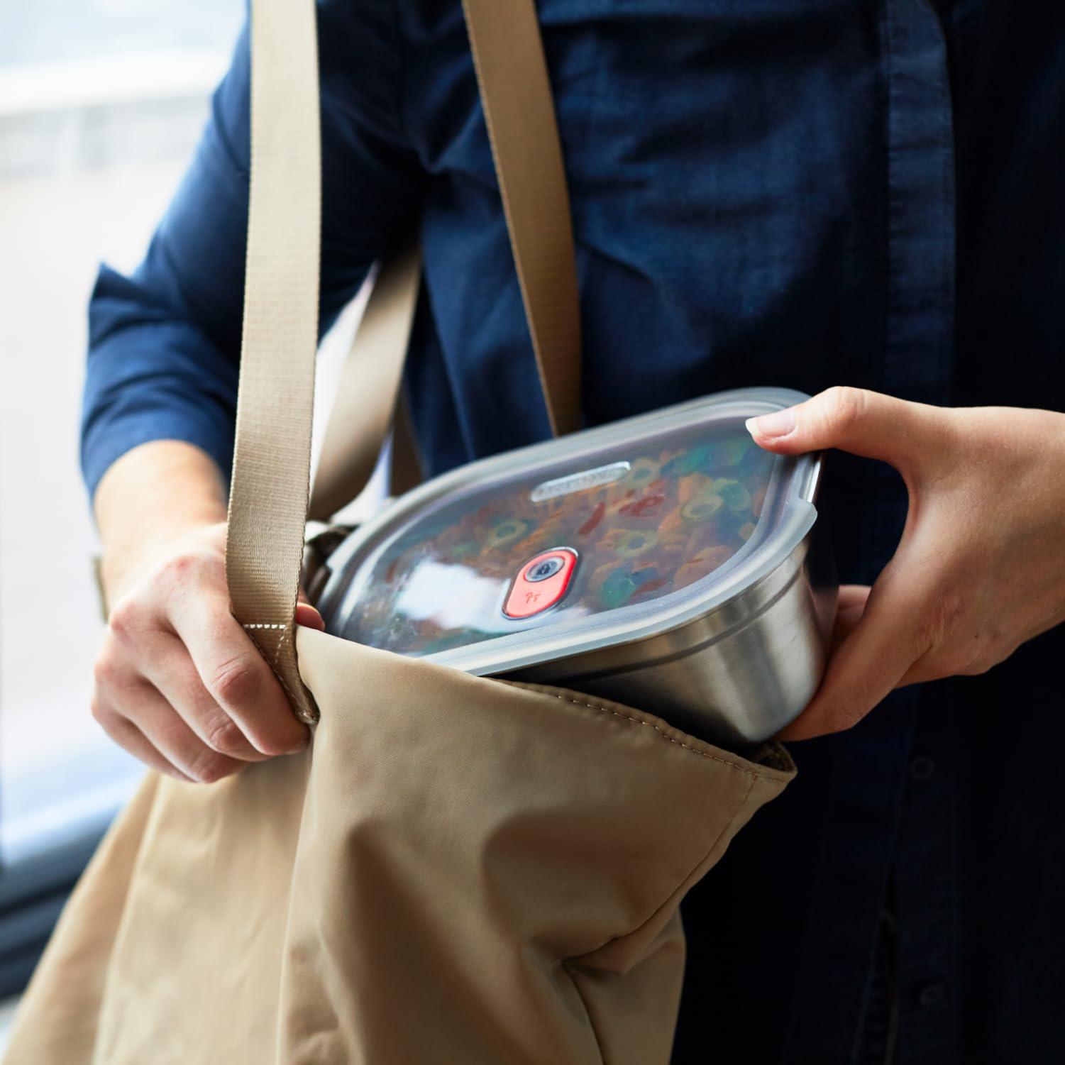 BLACK + BLUM Microwavable Stainless Steel Lunch Box | Multi-Function, Vacuum Sealed Container for Healthy Food | Portable and Stackable Food Storage for Office and Outdoor | 30 oz / 900ml