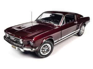 american muscle 1967 ford mustang 2+2 gt 1:18 scale diecast