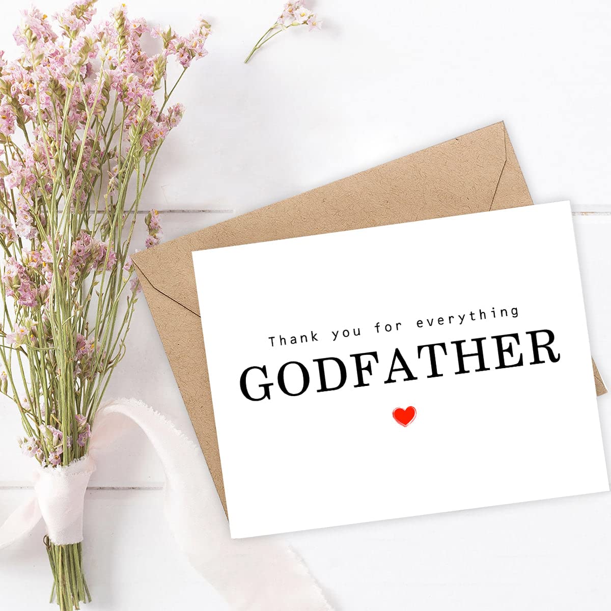 Thank You For Everything Godfather Card - Thank You Card - Godfather Card - Father's Day Card - Card For Him - Greeting Card For Birthday- Anniversary - Note Card - Thank You For Everything