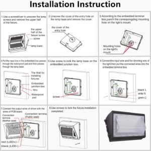 2PACK Dusk to Dawn 120W LED Wall Pack Light Fixture, 15600LM 600-800W HPS/HID Equivalent, 5000K Daylight Commerical/Industrial Outdoor Security Lighting, ETL for Parking Lot,Warehouse,Entrance