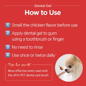 JAYU PET Dental Gel - Dog Cat Toothpaste, Removing Plaque and Tartar, Teeth Cleaning & Breath Freshener, Puppy Kitten Dental Care with Vet Approved (2.82oz. 80g)