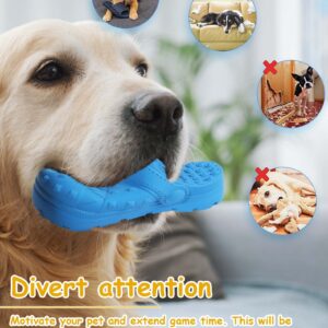 Yiran Dog Chew Toys Interactive Dog Toys- Durable Squeaky Tough Dog Toy for Teeth Cleaning,Milk Flavored Latex Dog Toys for Small/Medium Breeds,Boredom Chase Training and Sport