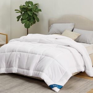 Bedsure King Comforter Duvet Insert with Corner Tabs Bundle Linen Cotton Duvet Cover Set King Size