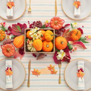 Gift Boutique 100 Pieces Thanksgiving Paper Rings Harvest Maple Leaves Napkin Ring Holders Fall Band for Autumn Home Kitchen Dining Table Holiday Dinner Wedding Party Supplies Table Decorations