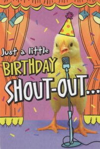 heartline funny peeps chick happy birthday card - just a little birthday shout-out... to one of my favorite peeps!