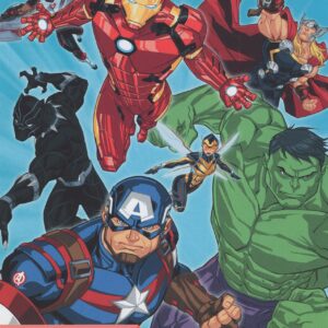 Avengers Happy Birthday Card for Nephew Featuring Thor, Iron Man, Hulk, Black Panther, Captain America and More - You're a Birthday Hero! So Get Ready for ACTION - 'Cause a Great Day is Waiting For You!