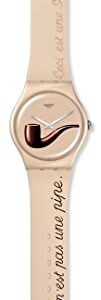 Swatch New Gent Biosourced LA TRAHISON DES IMAGES by RENE MAGRITTE Quartz WATCH