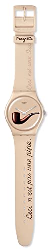 Swatch New Gent Biosourced LA TRAHISON DES IMAGES by RENE MAGRITTE Quartz WATCH