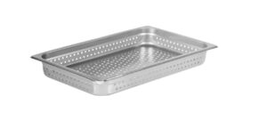 don full size 2 ½” perforated steam table pan nsf 18/8 stainless steel 24 gauge