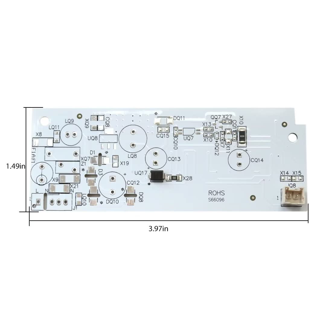 W10515057 Refrigerator LED Light Board for Whirlpool 7WRS22FEBF00 7WRS25FDBF00 7WRS25FDBF02 7WRS25FEBF00