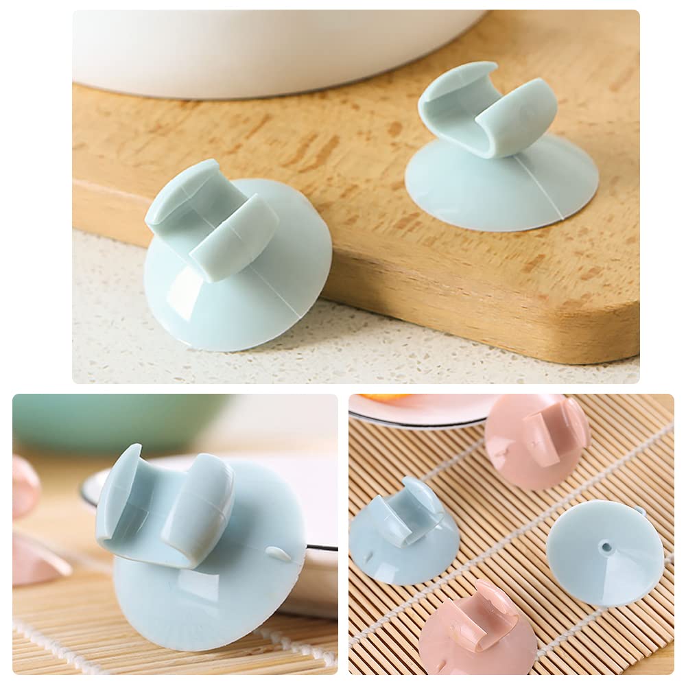 4 Pcs Rice Spoon Suction Holders One Piece Design Rice Cooker Spoon Racks Strong Adsorption Rice Spoon Stands for Electric Cooker Wall