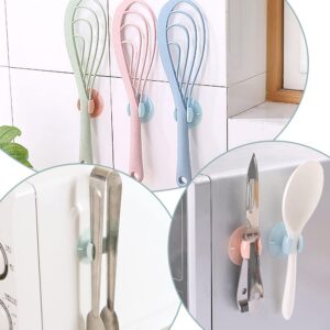 4 Pcs Rice Spoon Suction Holders One Piece Design Rice Cooker Spoon Racks Strong Adsorption Rice Spoon Stands for Electric Cooker Wall