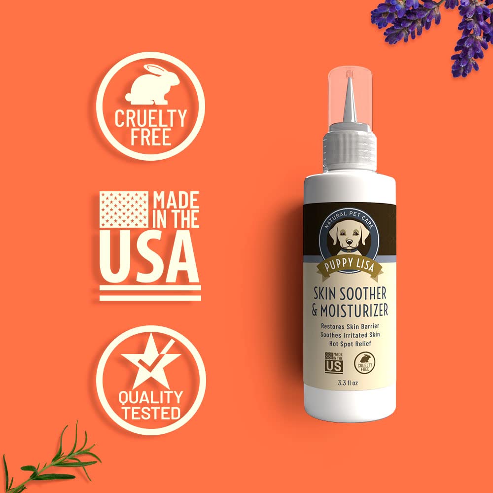 PUPPY LISA Dog Soother and Moisturizer Hotspot Cream - with Coconut Oil and Arnica for Irritated, Itchy, Dry Skin - Made in The US - Hot Spot Treatment for Dogs, Dog Cream for Irritated Skin