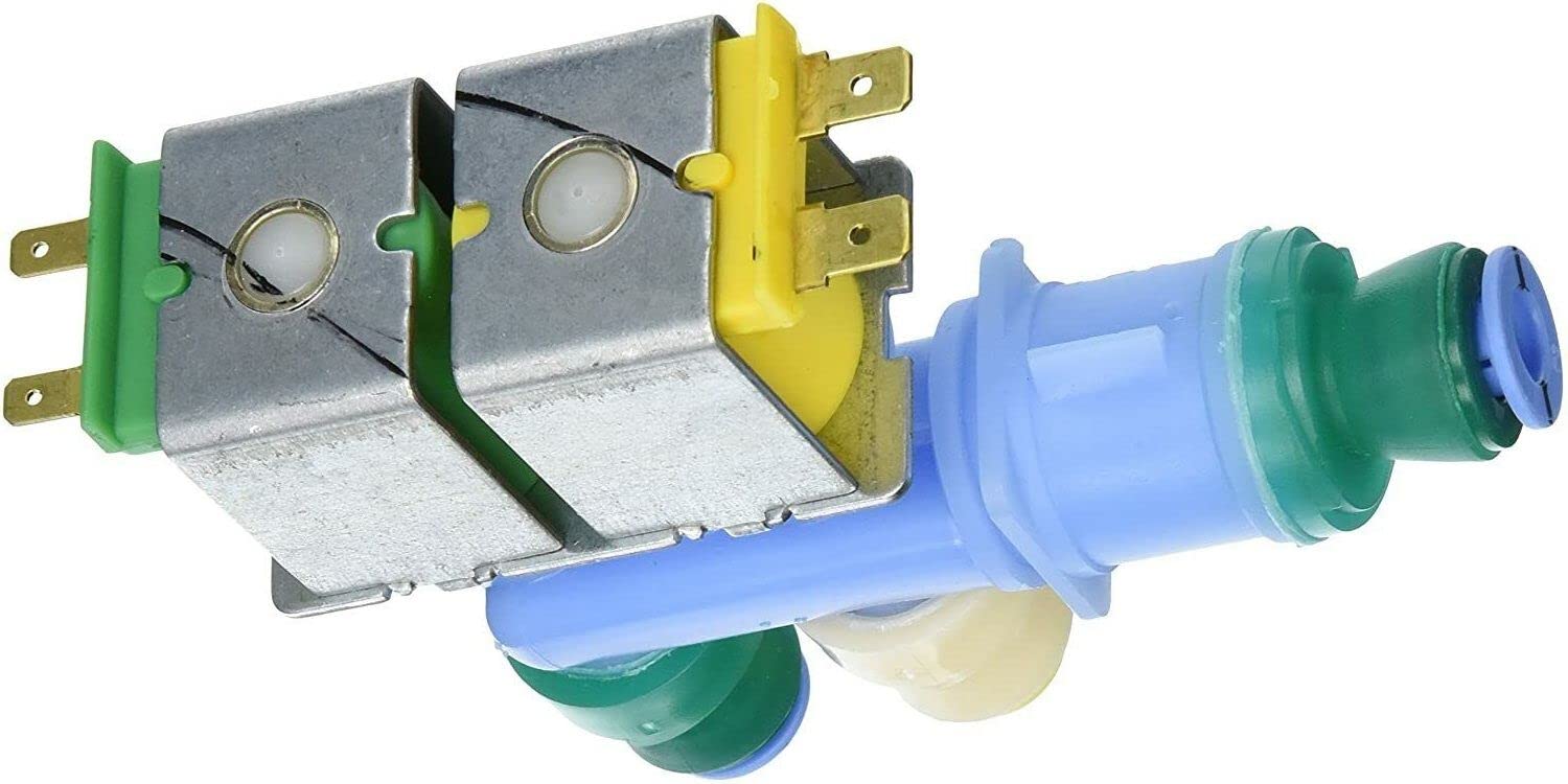 Refrigerator Dual Water Inlet Valve Replace For Whirlpool WRF555SDFZ03 WRF555SDFZ04 WRF555SDFZ05 WRF555SDFZ07 WRF555SDFZ08 WRF555SDFZ09 WRF555SDFZ11 IX7DDEXGZ001 IX7DDEXGZ002 IX7DDEXGZ003 Refrigerator