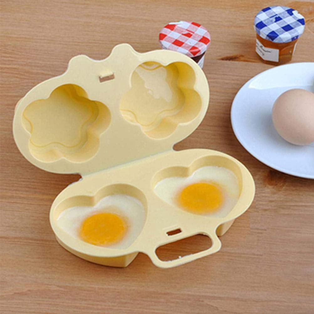 Egg Cooker, Microwave Egg Poacher Microwavable Egg Steam Dishwashable Egg Maker Poached Egg Steamer Kitchen Gadget