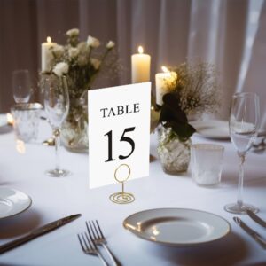 Black Wedding Table Numbers Set, 1-30, Elegant Centerpiece Decorations, Double Sided 4x6 Cards with Numbers 1-30, Head Table Card Included, Ideal for Table Number Holders