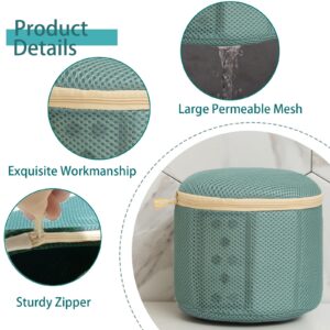 Hzutloer 2Pcs Protector Laundry Bags for Delicates Large Zipper Washing Machine Dryer Wash Bags for Underwear,Bra,Socks,Baby Clothes,Lingerie Net Laundry Bags 6 x 6 Inches