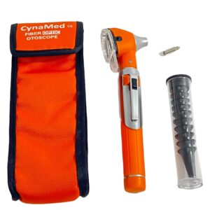 Artlab-Otoscope - Ear Otoscope with Light, Ear Infection Detector -Mini Otoscope Set Pocket Ear Scope Set for Students Nurse Children Adults Pets Home use (Orange)