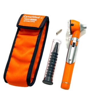 Artlab-Otoscope - Ear Otoscope with Light, Ear Infection Detector -Mini Otoscope Set Pocket Ear Scope Set for Students Nurse Children Adults Pets Home use (Orange)