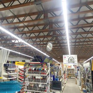 FAITHSAIL Linkable 8FT LED Shop Light, 110W, 12000 LM [Eqv.350W Fluorescent] 5000K, 8 Foot LED Fixture for Garage, Warehouse, Energy Saving Upto 2500KW*5/Y(5Hrs/Day)-Hang & Flush Mount, White, 1 Pack