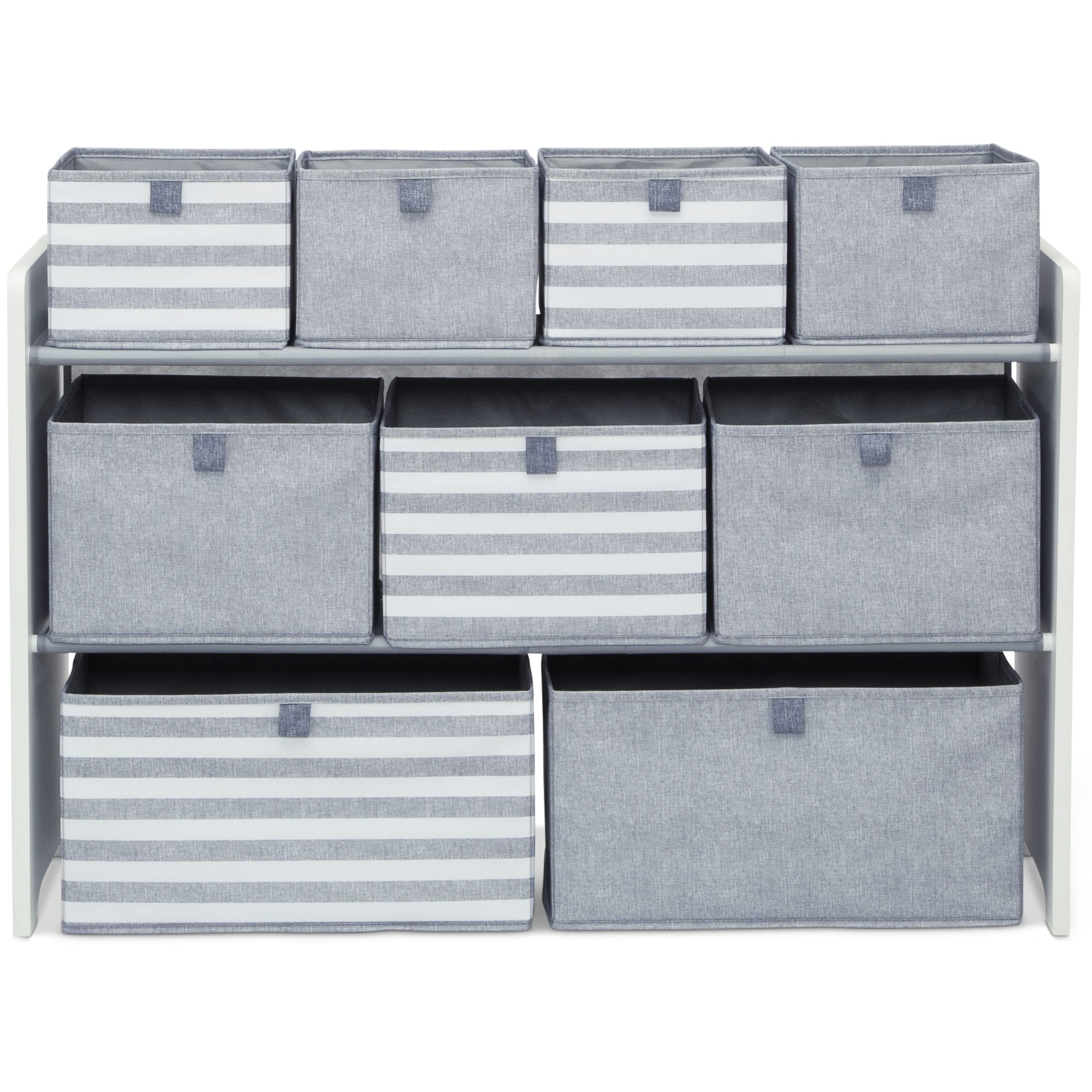 GAP GapKids Deluxe Toy Organizer - Greenguard Gold Certified, Grey/White