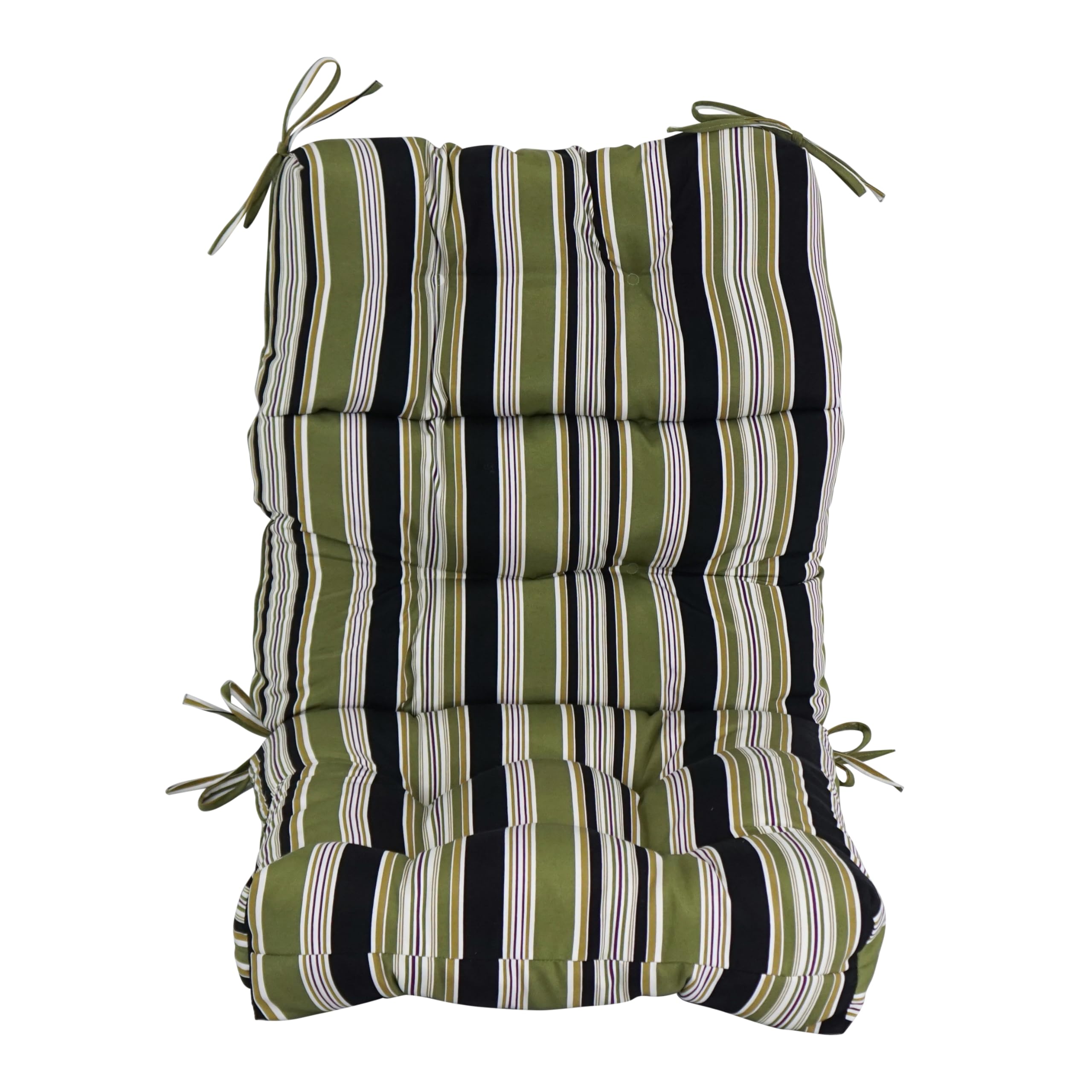 Blazing Needles Multi-Section Tufted Outdoor Chair Cushion, 22 x 45, Eastbay Onyx