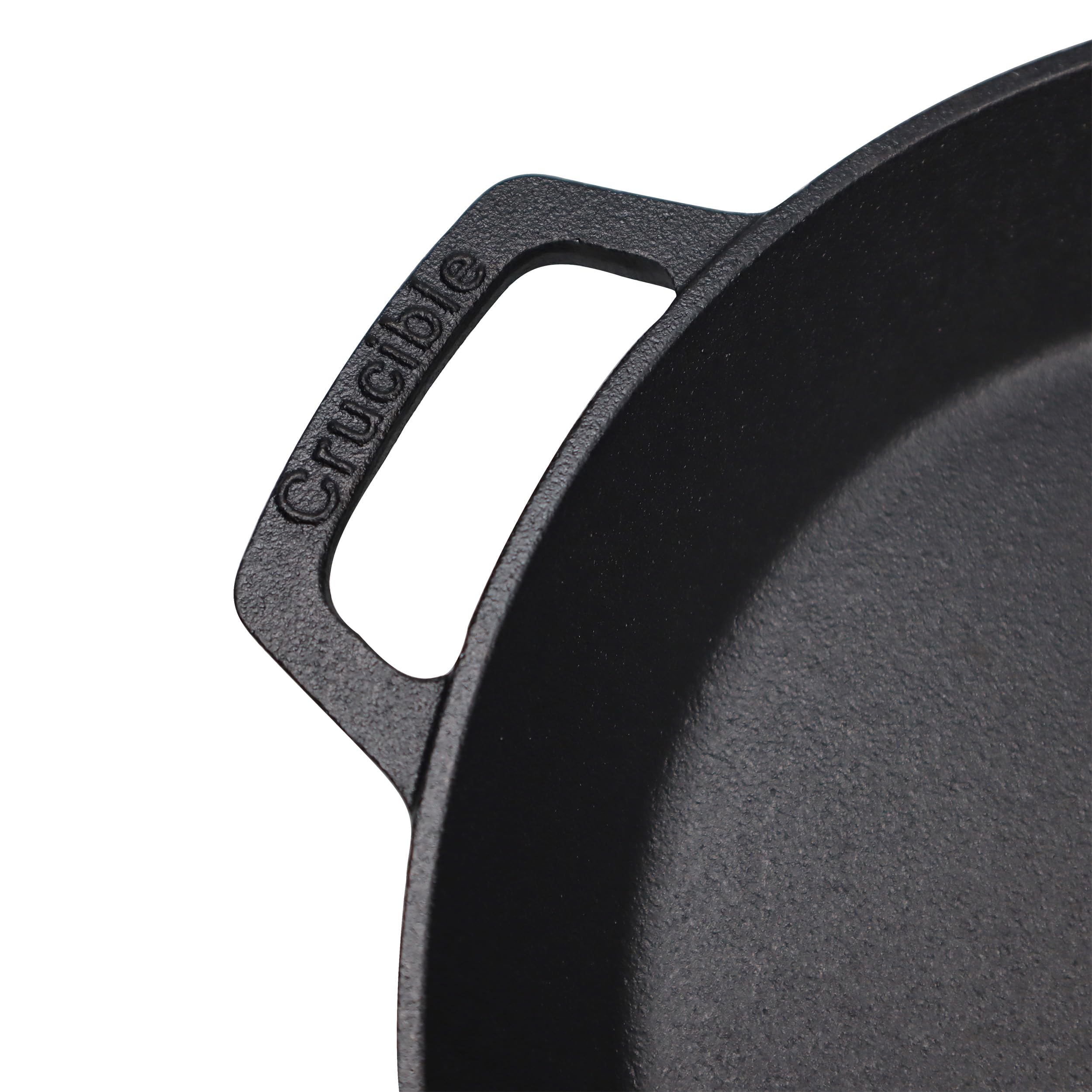 Cast Iron Skillet - 12"-Inch Dual Loop Handle Frying Pans + Silicone Handle Holder Covers - Oven Safe Cookware - Indoor/Outdoor Use - Use on any Stovetop, Grill, Induction Safe