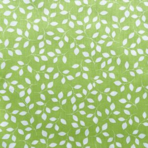 Spring Precut Fabric Squares 5x5, Green Daisy Charm Packs for Quilting 5 inch, 100% Cotton Fabric Squares for Patchworks and Sewing Crafts (42Pcs)