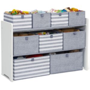 GAP GapKids Deluxe Toy Organizer - Greenguard Gold Certified, Grey/White