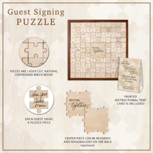 Lillian Rose Puzzle Guest Book for an Alternative Wedding Guestbook, One Size, Clear