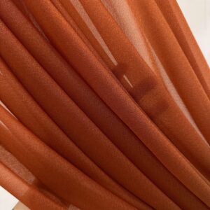 Wedding Arch Drapes Draping Fabric 1 Panel 20ft Terracotta Wedding Drapes 30x240 inch Terracotta Curtains for Wedding Ceremony Wedding Drapery White Drapes for Backdrop Birthday Party